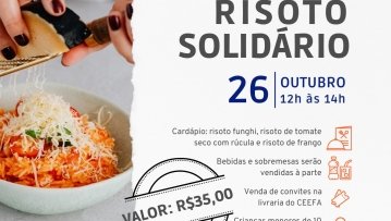 Risoto Solidário em prol da reconstrução do CETST