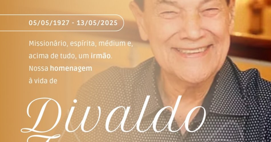 Divaldo Franco retorna à pátria espiritual e deixa legado eterno de luz e serviço