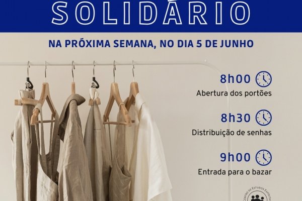 CEEFA promove mais uma edição do Bazar Solidário no dia 5 de junho
